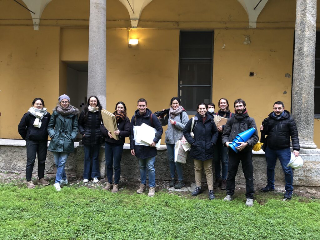 Pia Casa di Abbiategrasso - sopralluogo novembre 2022 - foto di gruppo degli specializzandi